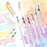 8 Stück Wasserstift Set, Wasserpinsel Stifte mit Befüllbarer Wassertank,...
