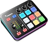 MAONO G1 Neo Audio Mixer, RGB PC Mixer for Streaming, XLR Interface with 48...