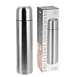 Carousel Home and Gifts 1 Liter Edelstahl Thermosflasche | Doppelwandige...