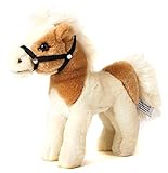Uni-Toys - Pferd, stehend, beige-weiß (ohne Sattel) - 23 cm (Länge) -...