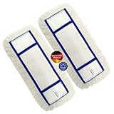 2 Stück Baumwoll Wischbezug 40 cm – Hochwertiger Mopp-Ersatz – Ideal...