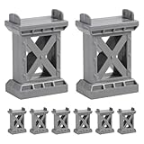 BELLIFFY Eisenbahn Brückenpfeiler Modell 8 Stück aus Kunststoff Fördert...