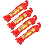 4 Stück Schnurwasserwaage, Mini Linear Wasserwaage, Eindimensionale...