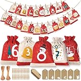 Adventskalender zum Befüllen 2025 Kinder, 18 x 13 cm Adventskalender...