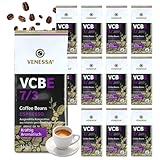 VENESSA VCBE 7/3 Espresso Ganze Bohne 12 x 1kg Vorratspack Aromatisch...