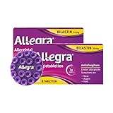 Doppelpack Set mit ALLEGRA Allergietabletten 20 mg Tabletten (2x 6St) +...