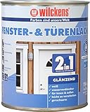 Wilckens 2in1 Fenster- & Türenlack glänzend, 750 ml, Weiß