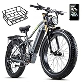 BURCHDA RX80 Elektrisches Mountainbike für Erwachsene, 26 Zoll 4.0 Fat...