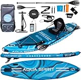 Aqua Spirit SUP Aufblasbares Stand-Up Paddle Board 2024 | 320x81x15cm |...