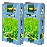 HaGaFe Plantaflor Plus Rasenerde Spezial Erde für Rasen Neuanlagen und...