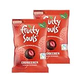 FruitySouls - Gefriergetrocknete Erdbeeren mit Zartbitter Schokolade | 2...