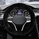 JKITNHJOT Winter Lenkradbezug, 37-39cm Universal Auto Lenkradabdeckung,...