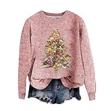 Weihnachtspullover Damen Lustig, Pullover Weihnachten Damen Rundhals...