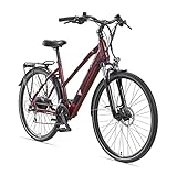 TELEFUNKEN E-Bike Damen Elektrofahrrad Alu 28 Zoll mit 24-Gang Shimano...