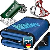 poolomio® Winterabdeckung 549 x 274 cm & Poolkissen Set für Intex Ultra...