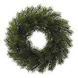 CREATIV green künstlicher Tannen-Kranz 25 cm I Weihnachtskranz mit 56...