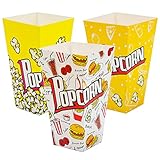 30 Stück Popcorntüten, 16 cm/6,3 Zoll Groß Klassisch Popcorn Boxen Kino...