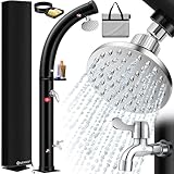KESSER® Solar Gartendusche Solardusche Bogen mit Metall-Duschablage...