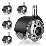 Mexgcom Bürostuhl Rollen 5er Set, 11 x 22MM Rollen für Bürostuhl-Räder,...