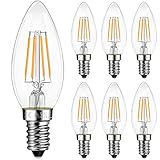 Belns Melns E14 LED Dimmbar Warmweiß, Kerzenform LED Lampen E14 Dimmbare,...