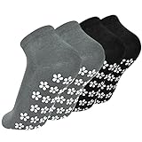 Colexy 2 Paare Yoga Socken Anti Rutsch Damen, Stoppersocken Herren, Anti...