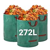 Velway Gartensack 3x272L Gartenabfallsack Laubsack - Stabil Selbststehend...