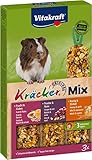 Vitakraft Nagersnack Meerschweinchen Kräcker Trio Honig,Nuss,Frucht, 1x...