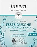 lavera Basis Sensitiv - Feste Dusche 2 in 1 für Haut & Haar - mit Bio Aloe...