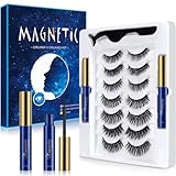 Aosun Magnetische Wimpern mit Eyeliner Kit, 7 Stile, 3D Magnetic Lash...