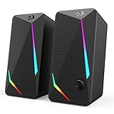 Redragon GS510 Waltz RGB Desktop-Lautsprecher, 2.0-Kanal-PC-Stereo mit...