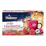 Meßmer Heiße Himbeere | Früchtetee mit Himbeer-Aroma | 20 Teebeutel |...