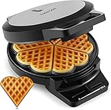 Tiastar klassisches Herzwaffeln, Elektrisches Waffeleisen mit...