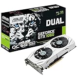 Asus Dual-GTX1060-O6G Gaming Nvidia GeForce Grafikkarte (PCIe 3.0, 6GB...
