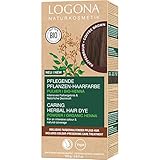 LOGONA Naturkosmetik Pflegende pflanzliche Haarfarbe, Veganes...