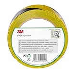3M 766i Gefahren-Markierungs-Klebeband, 50 mm x 33 m, Gelb/Schwarz