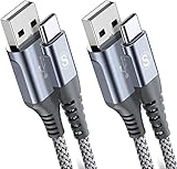 sweguard USB C Kabel 3.1A [2Stück 3m] Schnellladung, Ladekabel USB C Nylon...