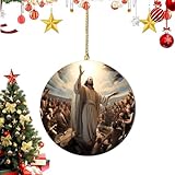 MFYOUPK Krippenornamente, religiöses 2D-Acryl, Krippenbaumschmuck, für...