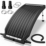 Monzana® Sonnenkollektor Pool 112x55x14cm 10000 L/h Höhenverstellbar...
