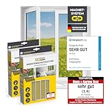 EASYmaxx Fliegengitter für Fenster mit Magic Click | Moskitonetz...