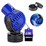 EXLECO Aquarium Strömungspumpe Wavemaker 4000L/H 6W Umwälzpumpe...