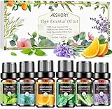 AESHORY Ätherische Öle Set für Diffuser 6 x 10ML, 100% Naturrein...