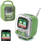 Divoom Tiivoo-2 tragbarer Bluetooth-Lautsprecher mit FM-Radio, Pixel Retro...