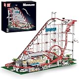 Mould King 11014 Technik Groß Vergnügungspark Loop Coaster Bausatz, MOC...