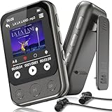 64GB MP3 Player Bluetooth 5.3 mit Clip & Lautsprecher, Sport Musik-Player...