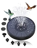 Solar Springbrunnen für Außen, Solarbrunnen für Draussen mit 8 Düsen...