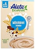 Alete bewusst Milchbrei Schoko, ab dem 6. Monat, Babynahrung mit...
