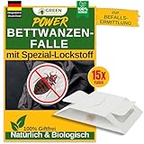 Bettwanzen Falle mit Spezial-Lockstoff - 15x Bettwanzen Fallen -...