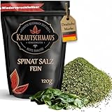 120g Spinatsalz von Krautschmaus, Kräutersalz, zum Würzen, Kochen und...