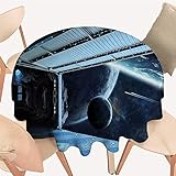 Dragonhome Moon Before Station Planet Apocalypse Runde Picknick-Tischdecke,...