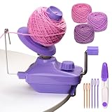 Ruasol Wollwickler, Garnwickler, Lila Handwickelrolle 3 Rollen Häkelgarn...